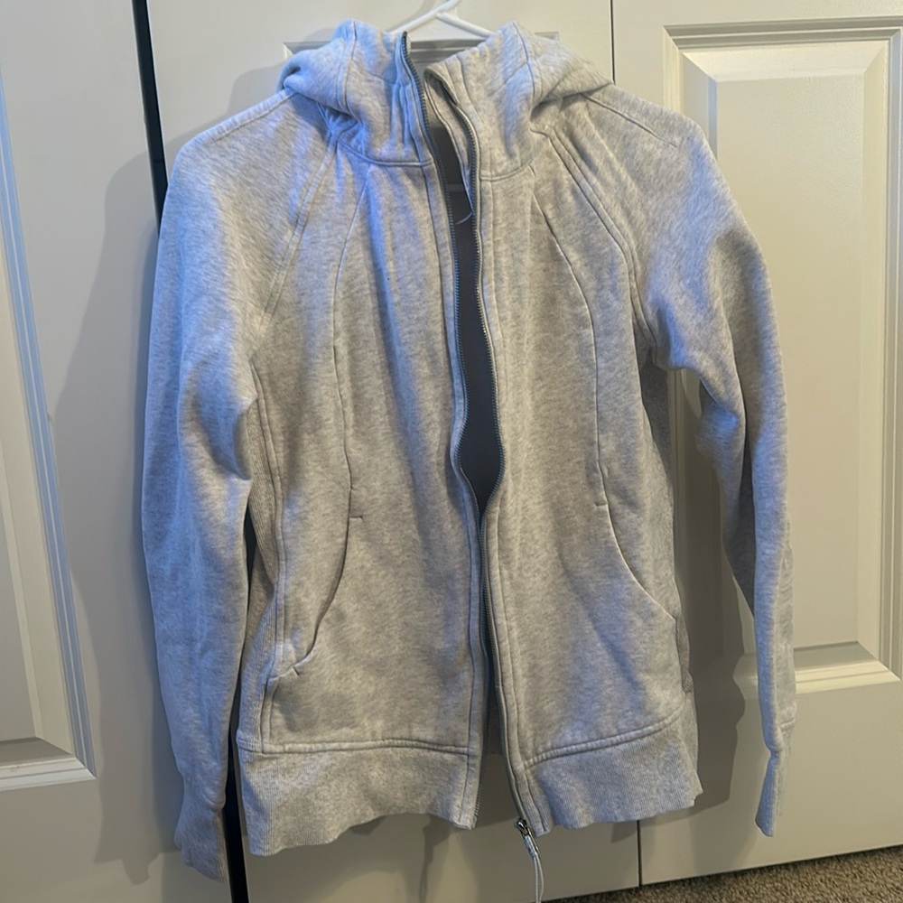 Lululemon full zip scuba. Is size 10 but fits a little smaller, not much.